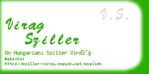 virag sziller business card